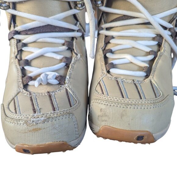 🏂🏼 Burton Sapphire Tan Women's Snowboard Boots - Women's Size 8 🏂🏼 - Picture 11 of 16